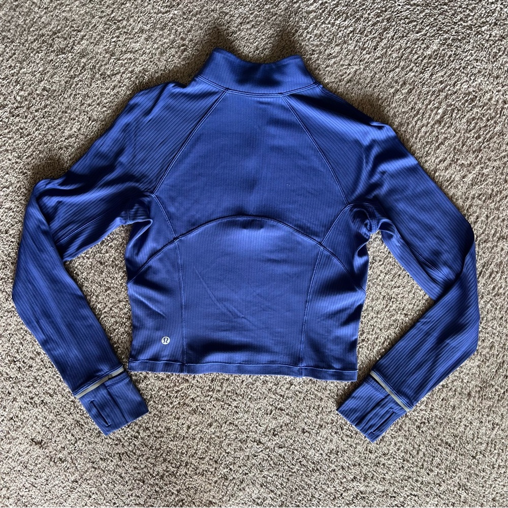 Lululemon Its Rulu Run Cropped Half Zip *Ribbed - Picture 6 of 8